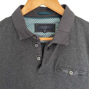 Ted Baker Men's Size 5 XL Short Sleeve Polo‎ Shirt Cotton Preppy City Designer